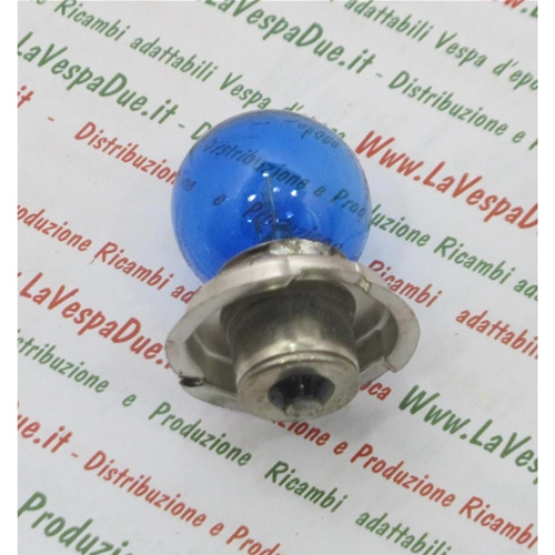 Single light blue bulb S3 12 Volt 15 W P26S socket for VESPA 50 90 NLR SPECIAL ET3 PRIMAVERA lamp