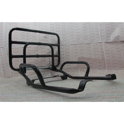 BLACK REAR LUGGAGE RACK FOR VESPA 50 125 PK XL RUSH N FL2 HP 4