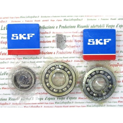 Kit complet de 6 roulements pour la révision moteur des Vespa 125 Super VNC deuxième série, du châssis 011000 au 24899