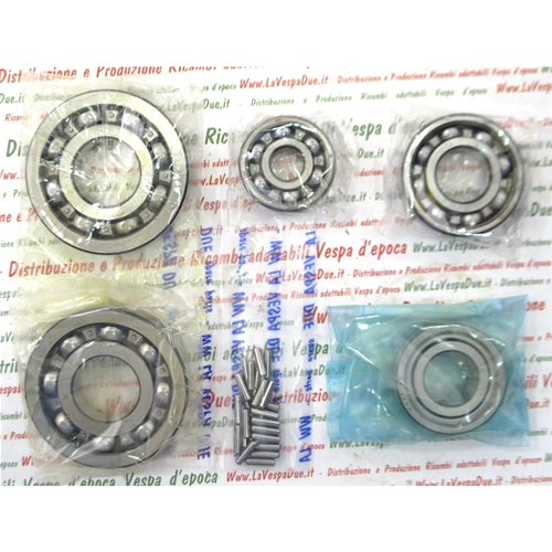KIT COMPLETO DE 6 RODAMIENTOS PARA LA REVISIÓN DEL MOTOR DE LA VESPA GS 150 VS
