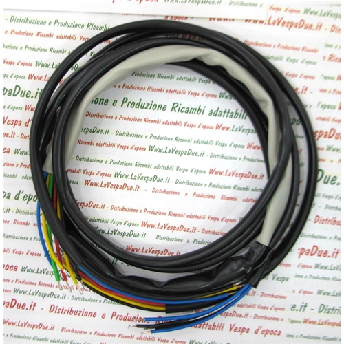 Electrical system cables for VESPA PK S 125 first series without indicators without electric starter, handcrafted Italian product