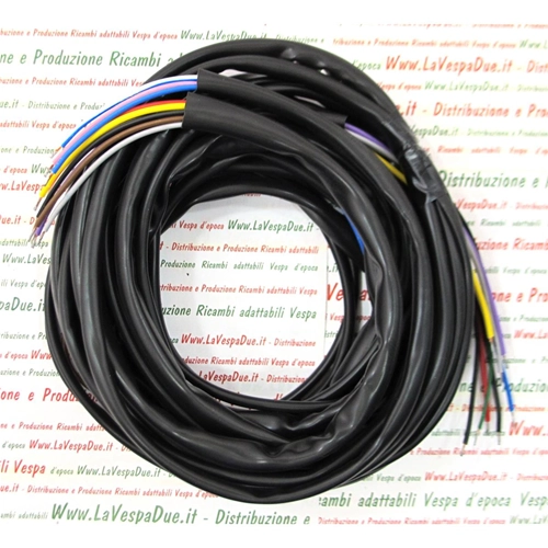 Cables del sistema eléctrico para PIAGGIO APE 50 primera serie con intermitentes, producto italiano fabricado artesanalmente.