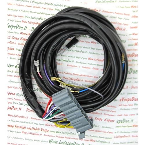 Electrical system for VESPA PX 125 T5 without electric starter, handcrafted in Italy