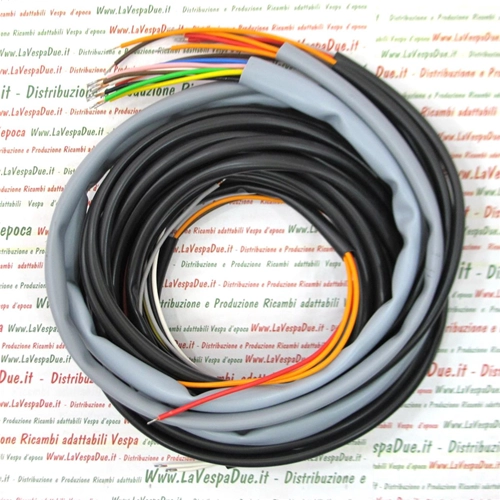 Electrical system cables for APE 125 150 Calessino from 1948 to 1952 Italian handcrafted product