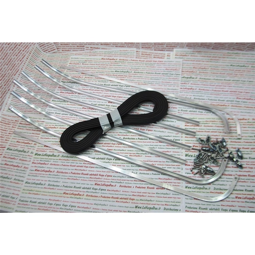 Jeu complet de baguettes de plancher pour VESPA 125 150 VNB3 VNB4 VNB5 VNB6 de 1958 à 1966 et VBB2T de 1963 à 1965