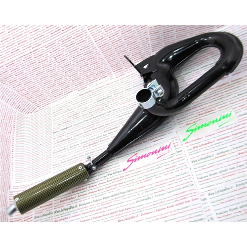 Pot d'échappement SIMONINI en fibre de carbone pour VESPA PX PE SPRINT GT TS 125 150