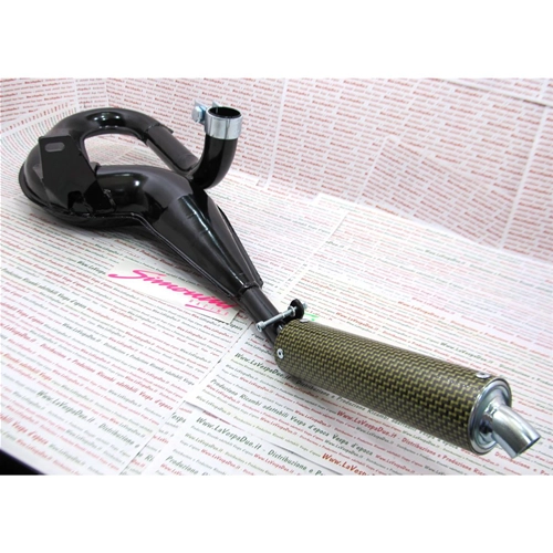 Pot d'échappement SIMONINI en fibre de carbone pour VESPA PX PE SPRINT GT TS 125 150
