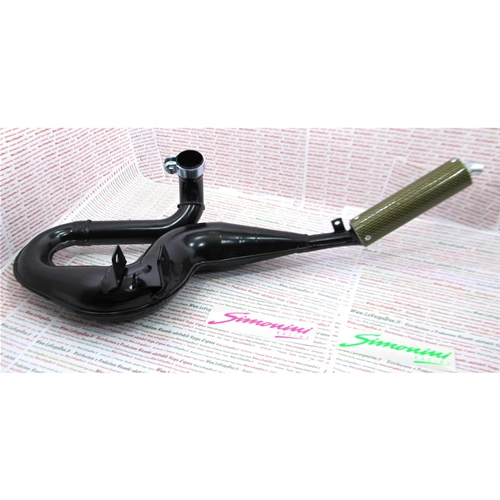 Silenciador SIMONINI BLACK CARBON SNAKE para VESPA RALLY PX PE 200