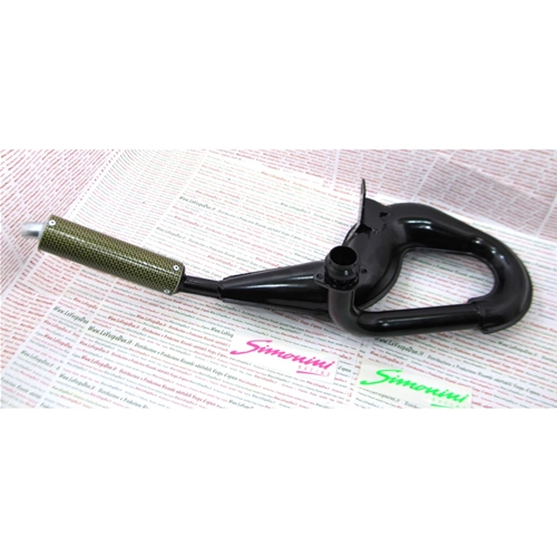 Silenciador SIMONINI BLACK CARBON SNAKE para VESPA PX 125 T5
