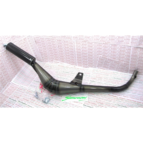SIMONINI CALIBRATED expansion muffler with CARBON silencer, Ø 22 mm connection, for Piaggio CIAO BRAVO BOXER