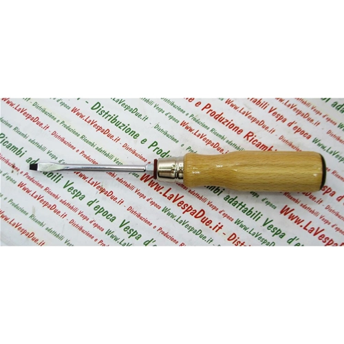High Quality Flat Tip Screwdriver with Wooden Handle for VESPA APE and LAMBRETTA