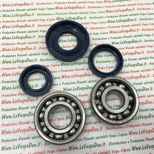 Kit de roulements et de joints d'huile pour la révision du vilebrequin avec cône de 19 mm VESPA 50 NLR SPECIAL ET3 PK 50 S SS