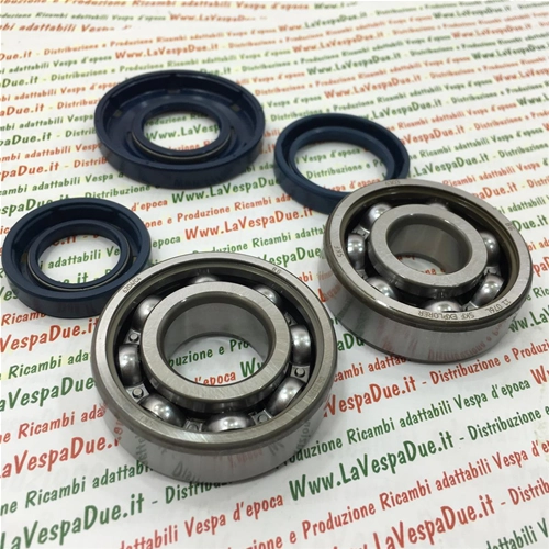 Kit de roulements et de joints d'huile pour la révision du vilebrequin avec cône de 19 mm VESPA 50 NLR SPECIAL ET3 PK 50 S SS
