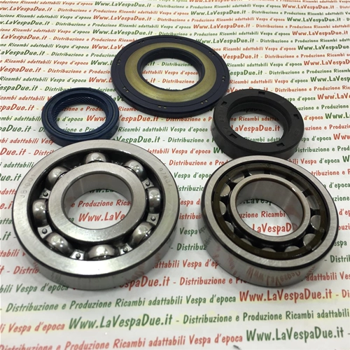 Kit de révision de vilebrequin comprenant coussinets et joints d'huile pour Vespa PX 125 T5