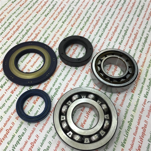 Kit de révision de vilebrequin comprenant coussinets et joints d'huile pour Vespa PX 125 T5