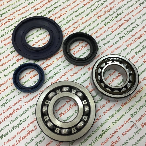Kit de révision de vilebrequin comprenant coussinets et joints d'huile pour Vespa PX 125 T5