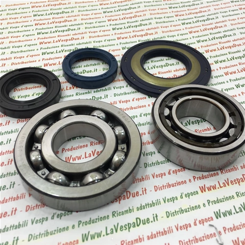 CRANKSHAFT OVERHAUL BEARING AND OIL SEALS KIT FOR VESPA 180 RALLY