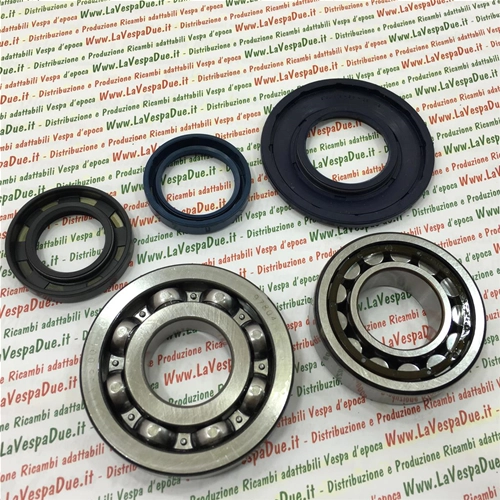 CRANKSHAFT OVERHAUL BEARING AND OIL SEALS KIT FOR VESPA 180 RALLY