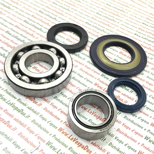 CRANKSHAFT OVERHAUL BEARING AND OIL SEALS KIT FOR VESPA 150 SUPER VBC 2nd / P125X P150X 2nd / PX125E PX150E 1st / P150S