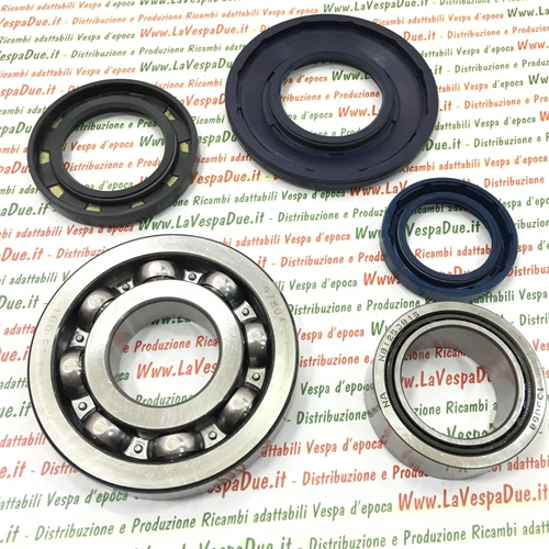 CRANKSHAFT OVERHAUL BEARING AND OIL SEALS KIT FOR VESPA 150 SUPER VBC 2nd / P125X P150X 2nd / PX125E PX150E 1st / P150S
