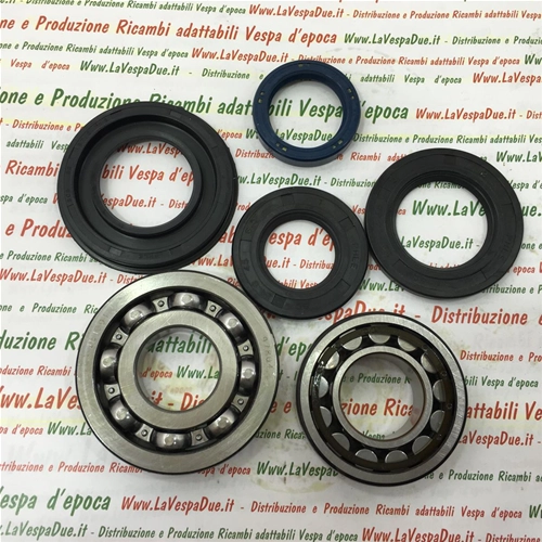 Kit de révision de vilebrequin comprenant coussinets et joints d'huile pour Vespa 180 SS VSC1T VSC2T