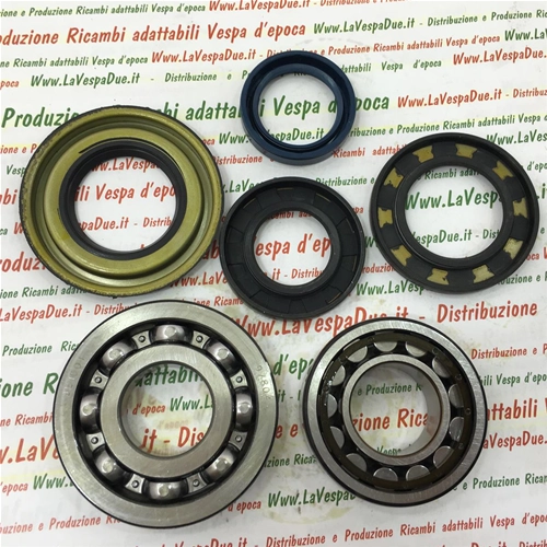 Kit de révision de vilebrequin comprenant coussinets et joints d'huile pour Vespa 180 SS VSC1T VSC2T