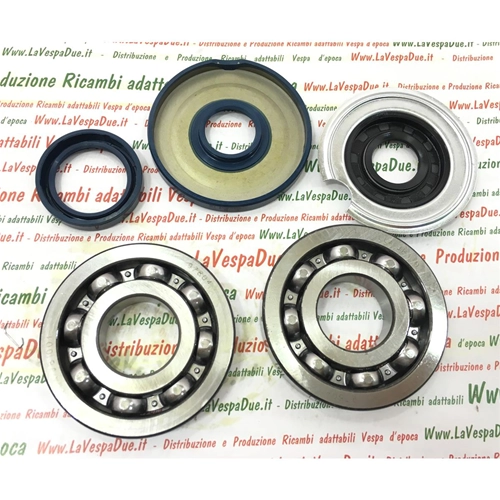 CRANKSHAFT OVERHAUL BEARING AND OIL SEALS KIT FOR VESPA 125 VNA2T 2° / 150 VBA 2°