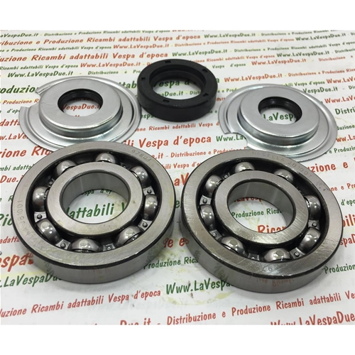 CRANKSHAFT OVERHAUL BEARING AND OIL SEALS KIT FOR VESPA 125 VN1T VN2T VM1T VM2T 150 VL1T VL2T VL3T STRUZZO VB1T FROM 1952