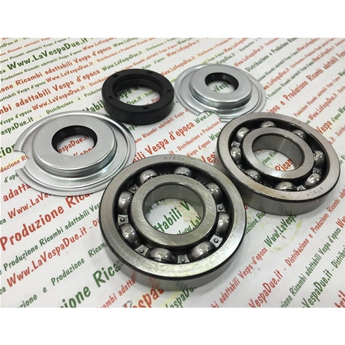 CRANKSHAFT OVERHAUL BEARING AND OIL SEALS KIT FOR VESPA 125 VN1T VN2T VM1T VM2T 150 VL1T VL2T VL3T STRUZZO VB1T FROM 1952