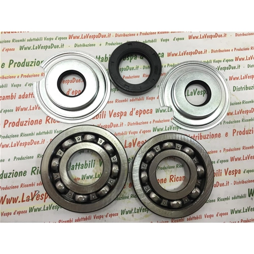 CRANKSHAFT OVERHAUL BEARING AND OIL SEALS KIT FOR VESPA 125 VN1T VN2T VM1T VM2T 150 VL1T VL2T VL3T STRUZZO VB1T FROM 1952