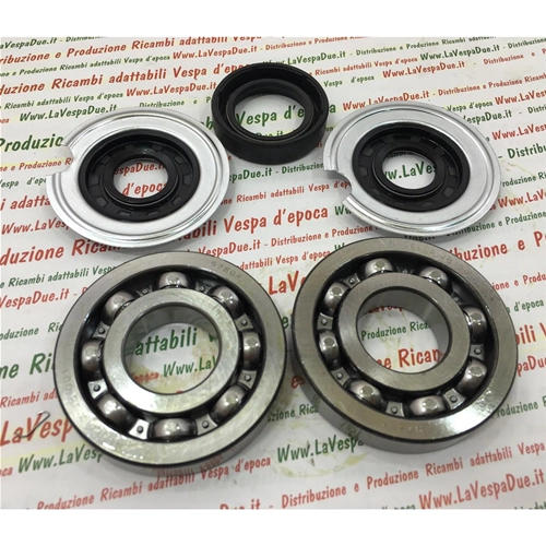 CRANKSHAFT OVERHAUL BEARING AND OIL SEALS KIT FOR VESPA 125 VN1T VN2T VM1T VM2T 150 VL1T VL2T VL3T STRUZZO VB1T FROM 1952