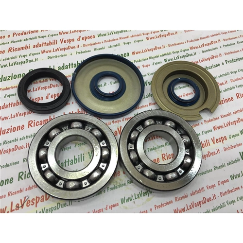 KIT DE REPARACIÓN DE CIGÜEÑAL, COJINETES Y RETENES DE ACEITE PARA VESPA 125 SUPER VNC 150 SUPER VBC PRIMERA SERIE HASTA EL CHASIS 70199