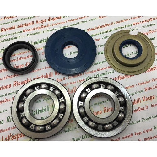 KIT DE REPARACIÓN DE CIGÜEÑAL, COJINETES Y RETENES DE ACEITE PARA VESPA 125 SUPER VNC 150 SUPER VBC PRIMERA SERIE HASTA EL CHASIS 70199