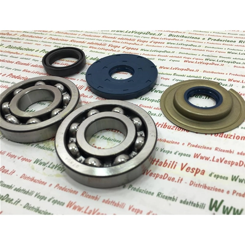 KIT DE REPARACIÓN DE CIGÜEÑAL, COJINETES Y RETENES DE ACEITE PARA VESPA 125 SUPER VNC 150 SUPER VBC PRIMERA SERIE HASTA EL CHASIS 70199