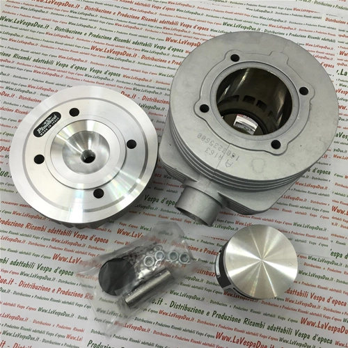 OFERTA ESPECIAL GRUPO 26031930 ESCAPE DE ALUMINIO PINASCO RACING VESPONE TRAVESAÑO RR CON CABEZAL CON BUJÍA CENTRAL D .63 177 PARA VESPA PX 80 125 150