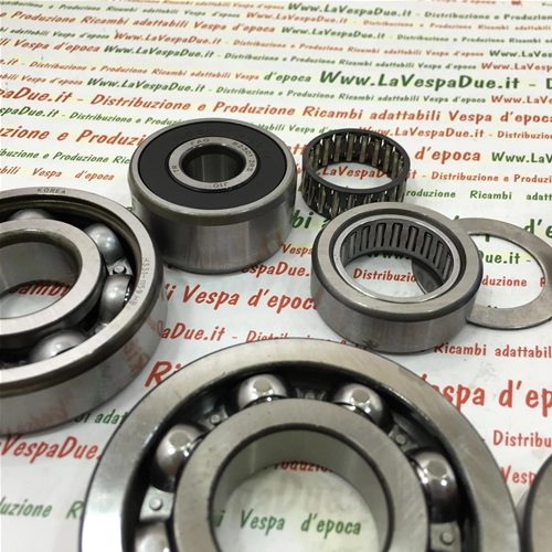 KIT COMPLETO DE 7 RODAMIENTOS PARA REVISIÓN DEL MOTOR DE VESPA 160 GS VSB1T VSB2T 180 SS VSC