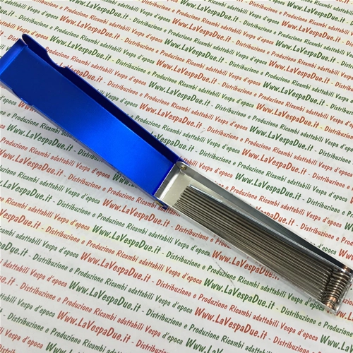 Jeu d'outils de mesure comprenant 13 alésoirs et une lame moletée pour le nettoyage des buses en série des atomiseurs de moto et des gicleurs de carburateur VESPA APE LAMBRETTA
