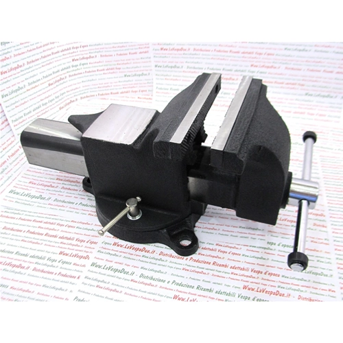 6"-Parallelschraubstock mit drehbarem Sockel / 170 mm lange Backen, 14,5 kg, mit austauschbaren Backen