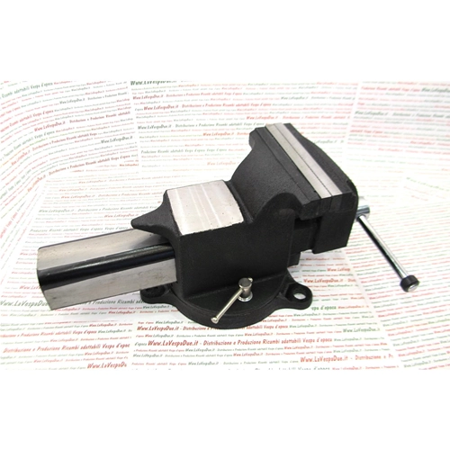 6"-Parallelschraubstock mit drehbarem Sockel / 170 mm lange Backen, 14,5 kg, mit austauschbaren Backen