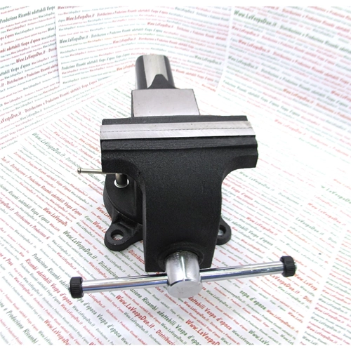 6"-Parallelschraubstock mit drehbarem Sockel / 170 mm lange Backen, 14,5 kg, mit austauschbaren Backen