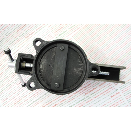 6"-Parallelschraubstock mit drehbarem Sockel / 170 mm lange Backen, 14,5 kg, mit austauschbaren Backen