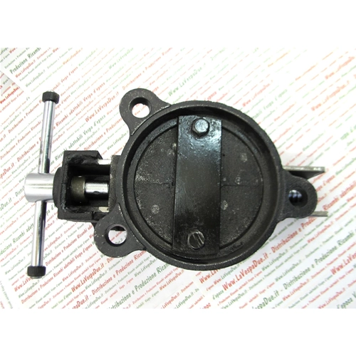 MORDAZA PARALELA DE 3" CON BASE GIRATORIA / MORDAZAS DE 100 MM DE LARGO, 7,5 KG, CON MORDAZAS INTERCAMBIABLES