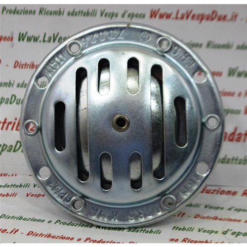 6 volt 3/5 watt alternating current horn, diameter 72 mm, for mopeds MOTOM MINARELLI MORINI MOSQUITO AQUILOTTO VELOSOLEX LEGNANO vehicles without indicators