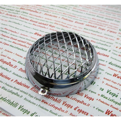 Chrome headlight ring frame with 95 mm diameter stone guard type 6 six days for VESPA 125 V1T to V15T V30T to V33T VU1T HOFFMANN
