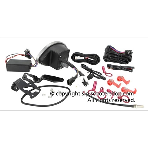 Compteur de vitesse/compte-tours SIP 50000730 2.0 pour Vespa 125 150 160 180 GT VBA VBB GL GS Sprint SS, forme coque, cadran noir, écran LCD noir, 20 fonctions, affichage numérique/analogique