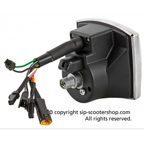 Compteur de vitesse SIP 50001720 2.0 pour VESPA 50 SPECIAL ELESTART ET3, cadran noir, chiffres blancs, 20 fonctions, affichage numérique/analogique