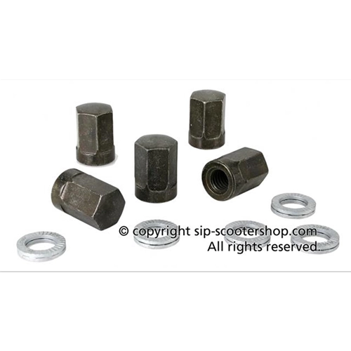 Cerchio tubeless SIP 80178100 in allumino nero con bordo lucidato per pneumatici 3.50 10" per VESPA 160 GS 180 SS