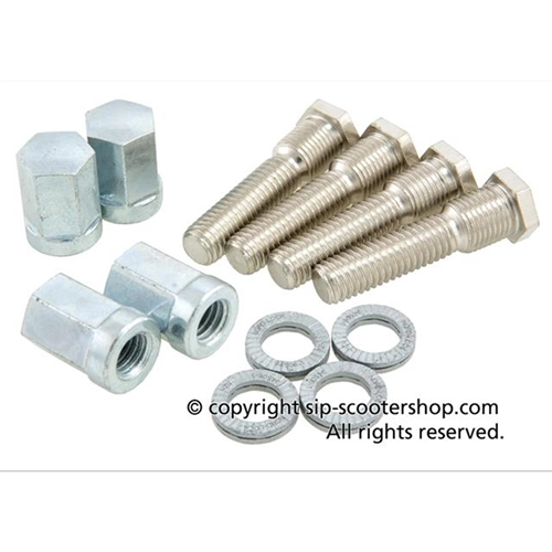 SIP 81034100 Tubeless-Felge aus rotem Aluminium für 3.00 3.50 - 10" Reifen für LAMBRETTA 125 150 200
