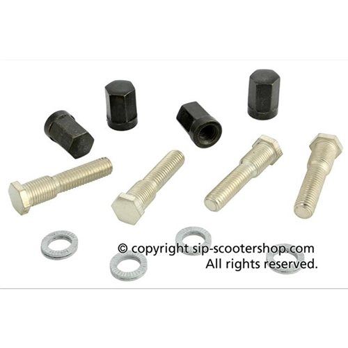 Llanta tubeless SIP 81036000 de aluminio negro para neumáticos de 3.00, 3.50 y 10 pulgadas para LAMBRETTA 125, 150 y 200.
