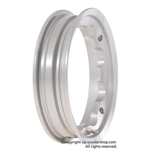 Llanta tubeless SIP 81037000 de aluminio plateado para neumáticos de 3.00, 3.50 y 10 pulgadas para LAMBRETTA 125, 150 y 200.
